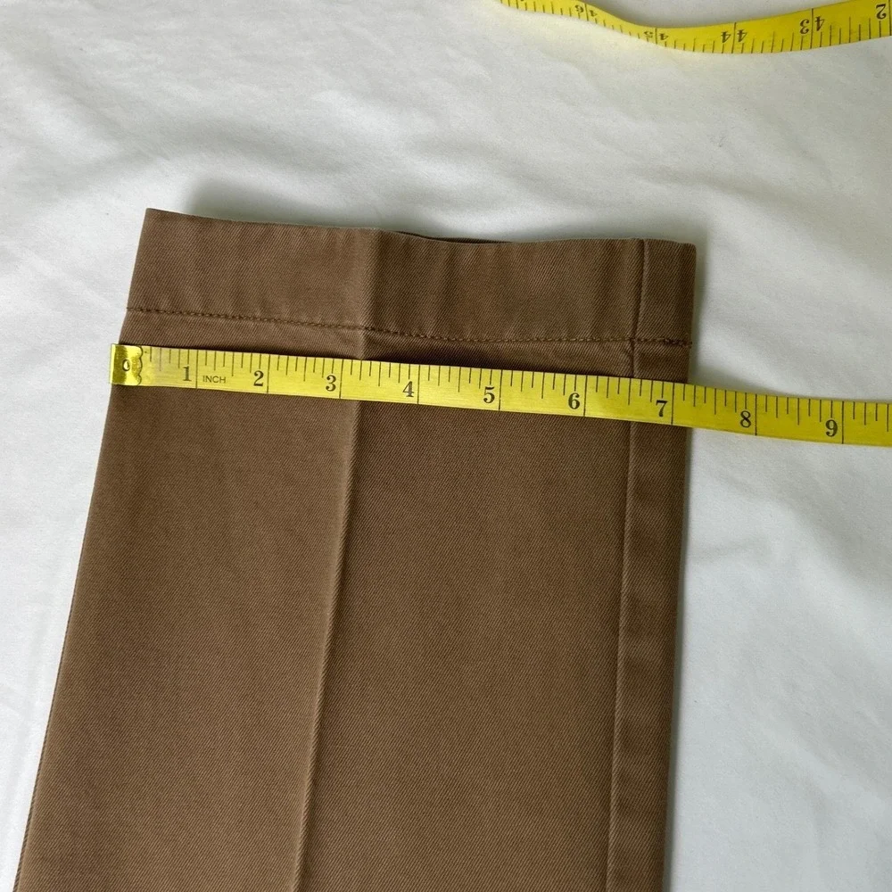 J.Crew Mens Essential Urban Slim Fit Khaki Chino Pants Size 32x34 Brown Office